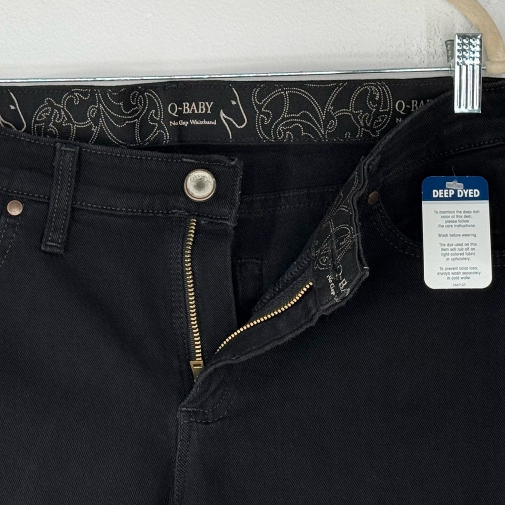 NWT Wrangler Q Baby Black Boot Cut Jeans Women’s Size 9/10 Tall - Picture 9 of 10
